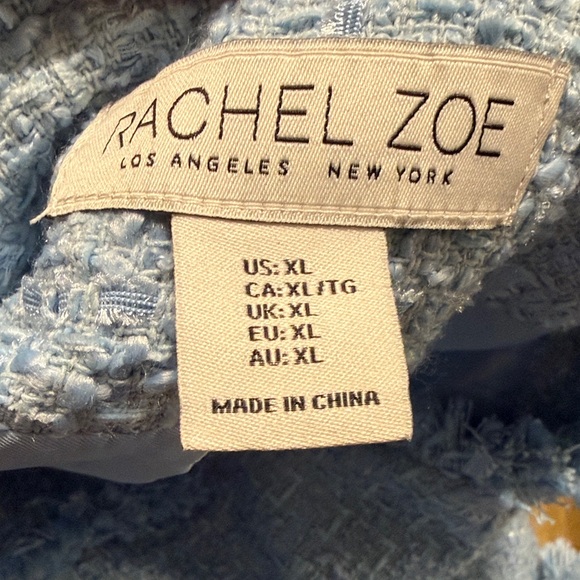 Rachel Zoe Light Blue Tweed jacket - Picture 3 of 4